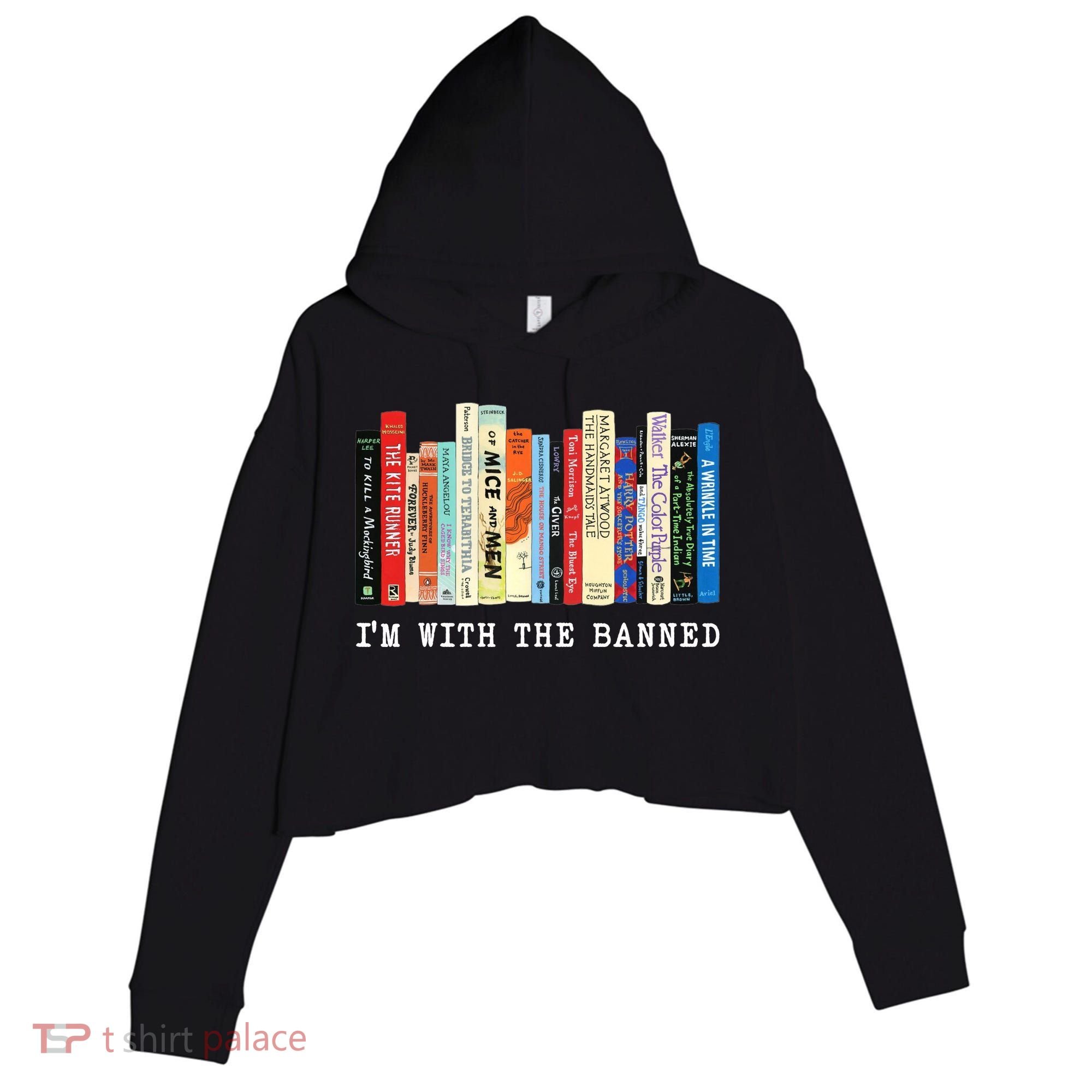 I'm With The Banned Crop Fleece Hoodie