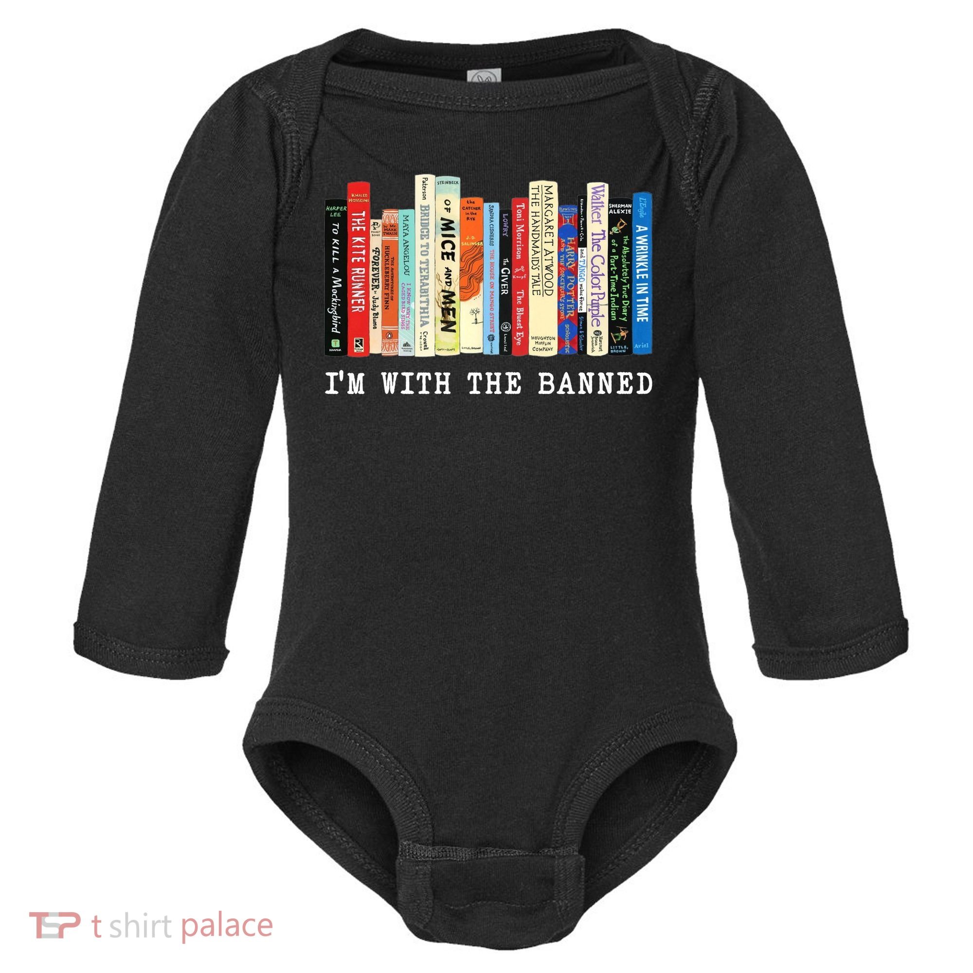 I'm With The Banned Baby Long Sleeve Bodysuit