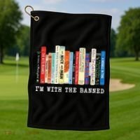 I'm With The Banned Golf Towel thumb 1