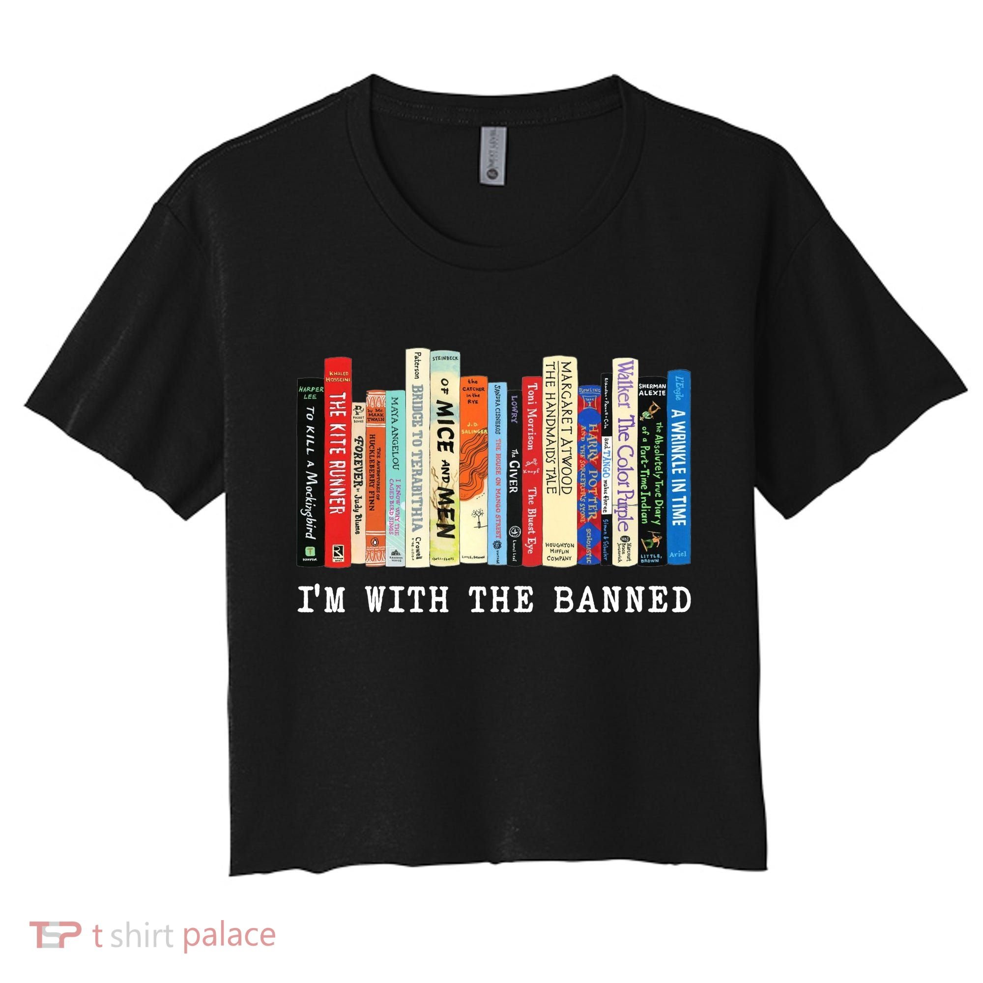 I'm With The Banned Women's Crop Top Tee