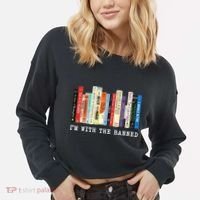I'm With The Banned Cropped Pullover Crew thumb 2