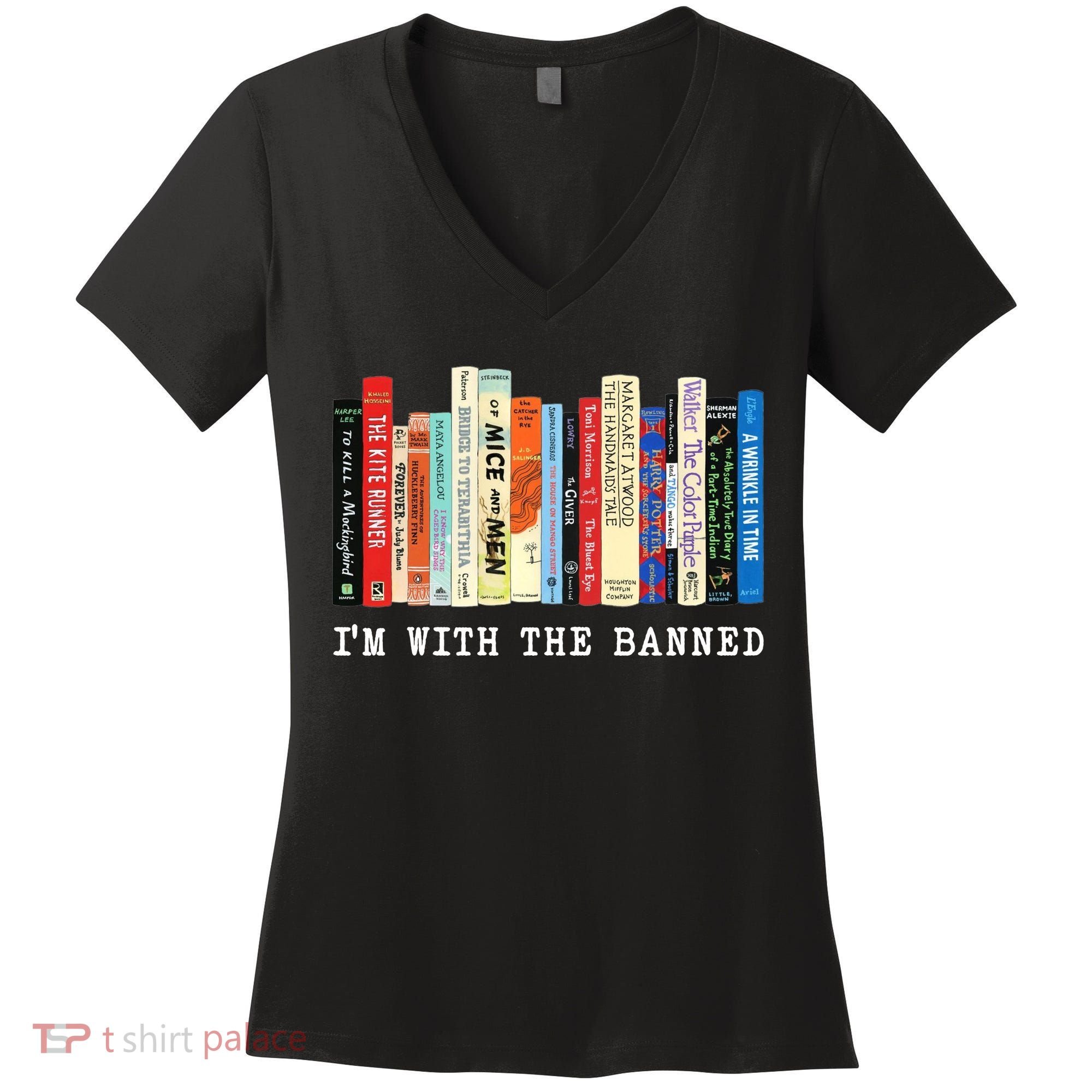 I'm With The Banned Women's V-Neck T-Shirt
