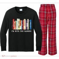 I'm With The Banned Kids Long Sleeve Plaid Pajama Set thumb 0