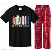 I'm With The Banned Kids Plaid Pajama Set thumb 0