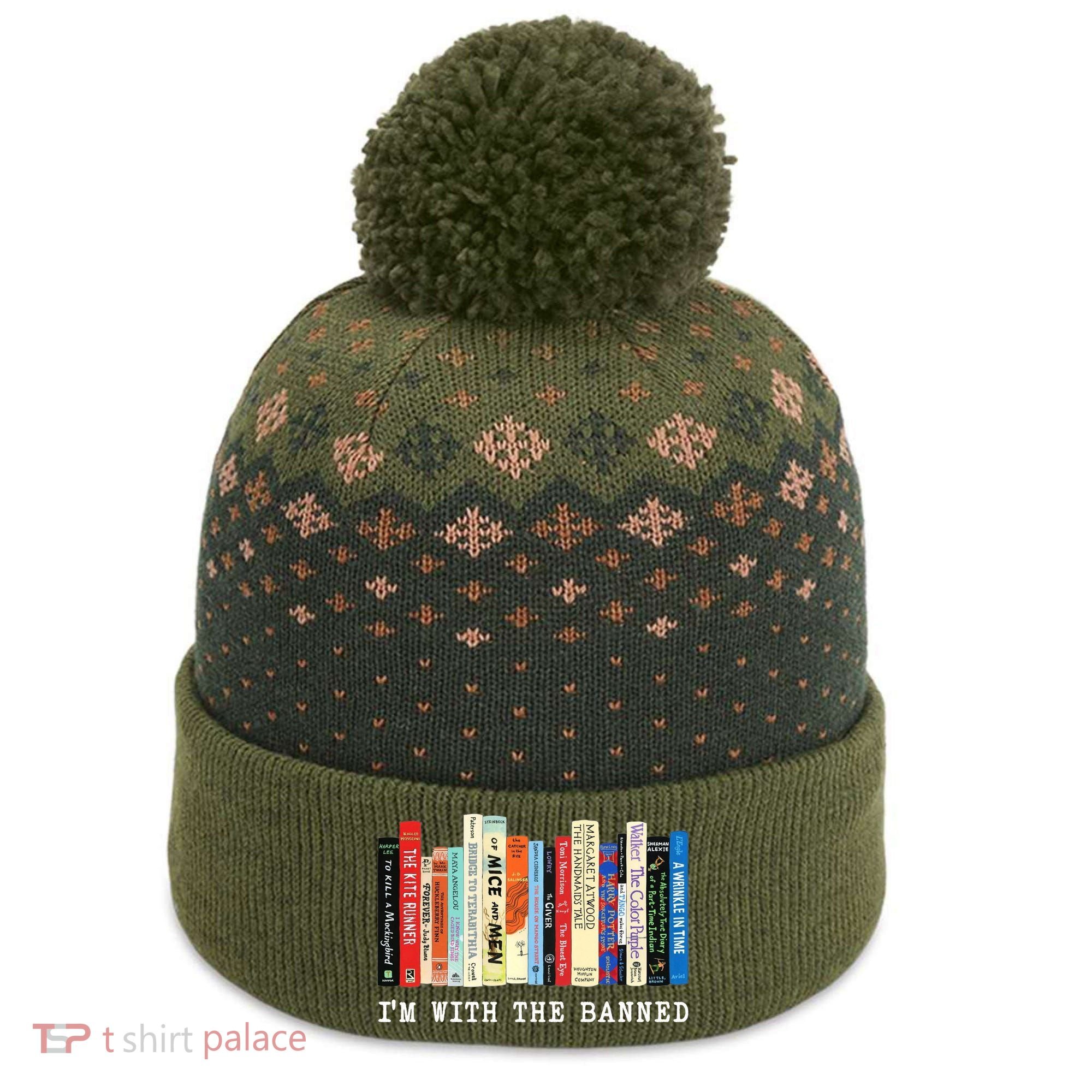 I'm With The Banned The Baniff Cuffed Pom Beanie