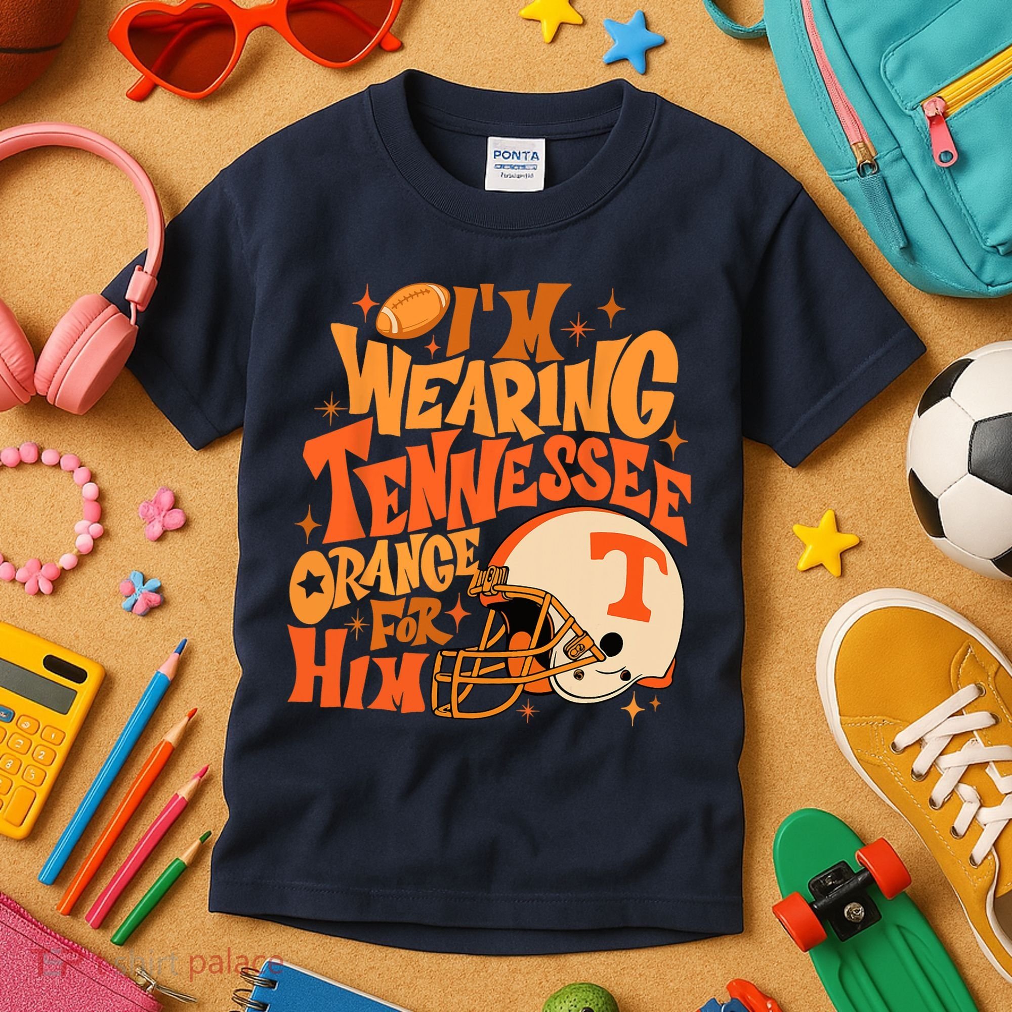 Im Wearing Tennessee Orange For Him Kids T-Shirt