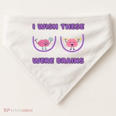 I Wish These Were Brains USA-Made Doggie Bandana