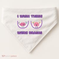 I Wish These Were Brains USA-Made Doggie Bandana thumb 0