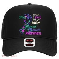 I Wear Teal Blue For My Mom Thyroid Cancer Gift Hat thumb 0