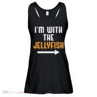 I'm With The Jellyfish Costume Funny Halloween Couple Ladies Essential Flowy Tank thumb 0