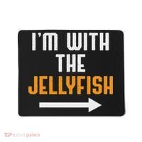 I'm With The Jellyfish Costume Funny Halloween Couple Mousepad thumb 0
