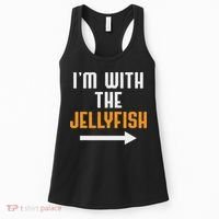 I'm With The Jellyfish Costume Funny Halloween Couple Women's Tank Top thumb 0