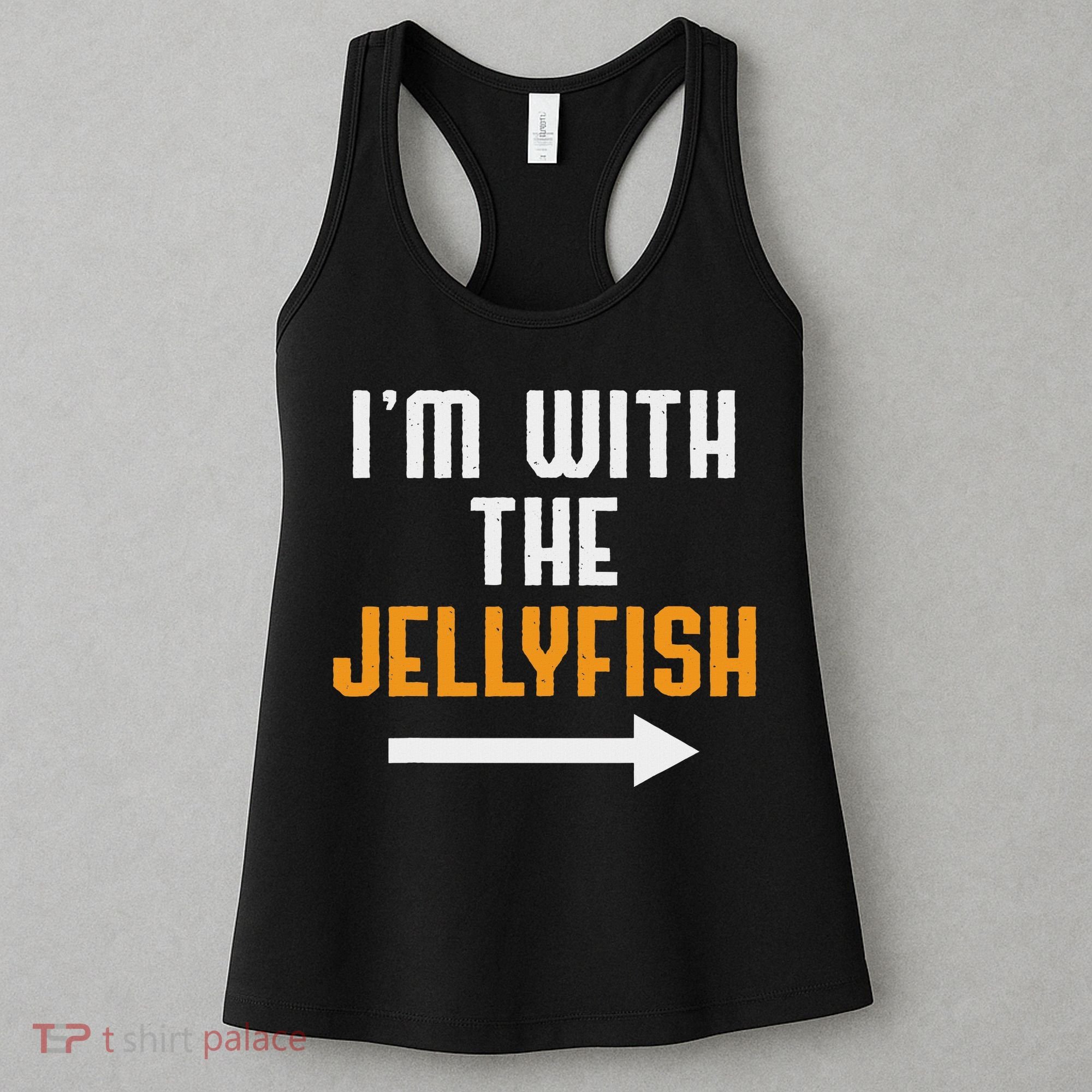 I'm With The Jellyfish Costume Funny Halloween Couple Women's Tank Top