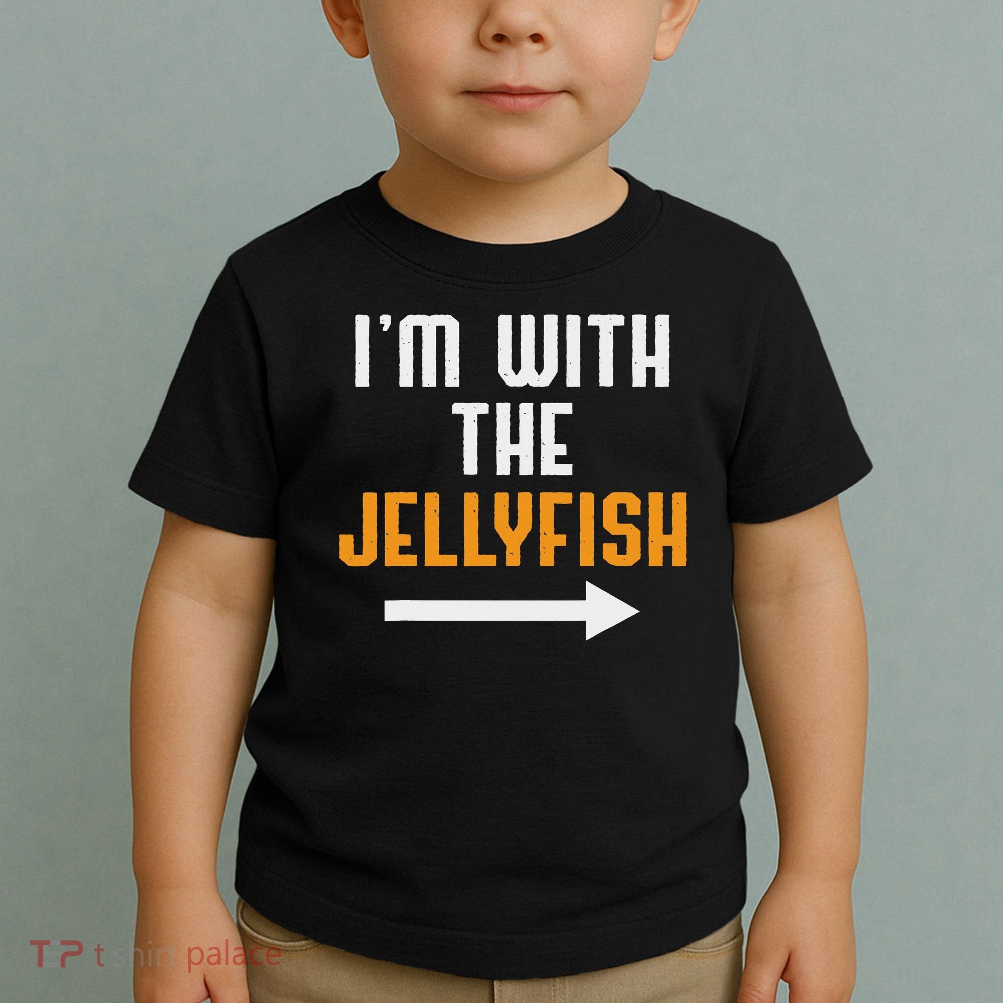 I'm With The Jellyfish Costume Funny Halloween Couple Toddler T-Shirt