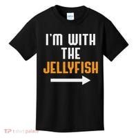 I'm With The Jellyfish Costume Funny Halloween Couple Kids T-Shirt thumb 0