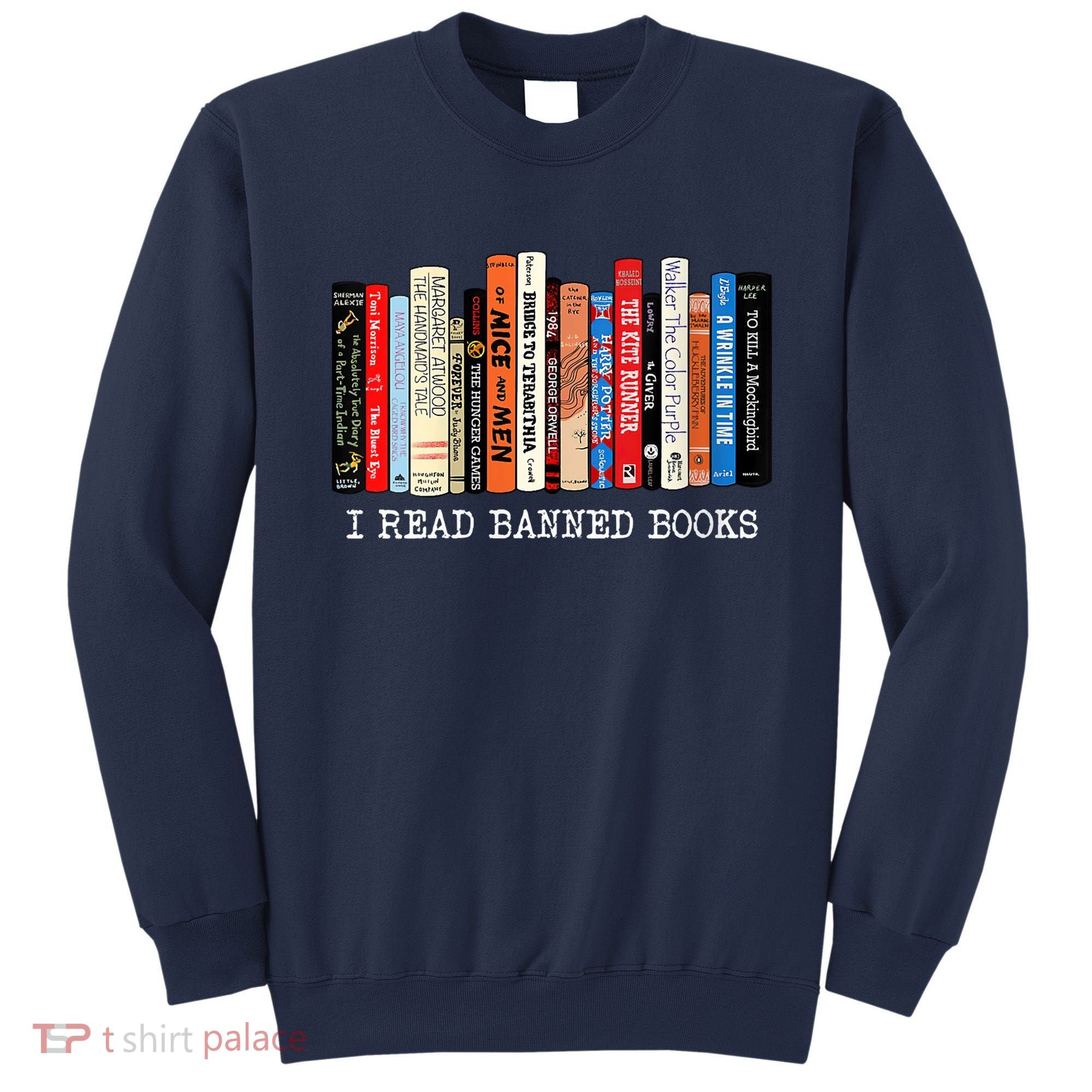I'm With The Banned Funny Bookworm Shirt Banned Book Sweatshirt