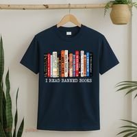 I'm With The Banned Funny Bookworm Shirt Banned Book T-Shirt thumb 2