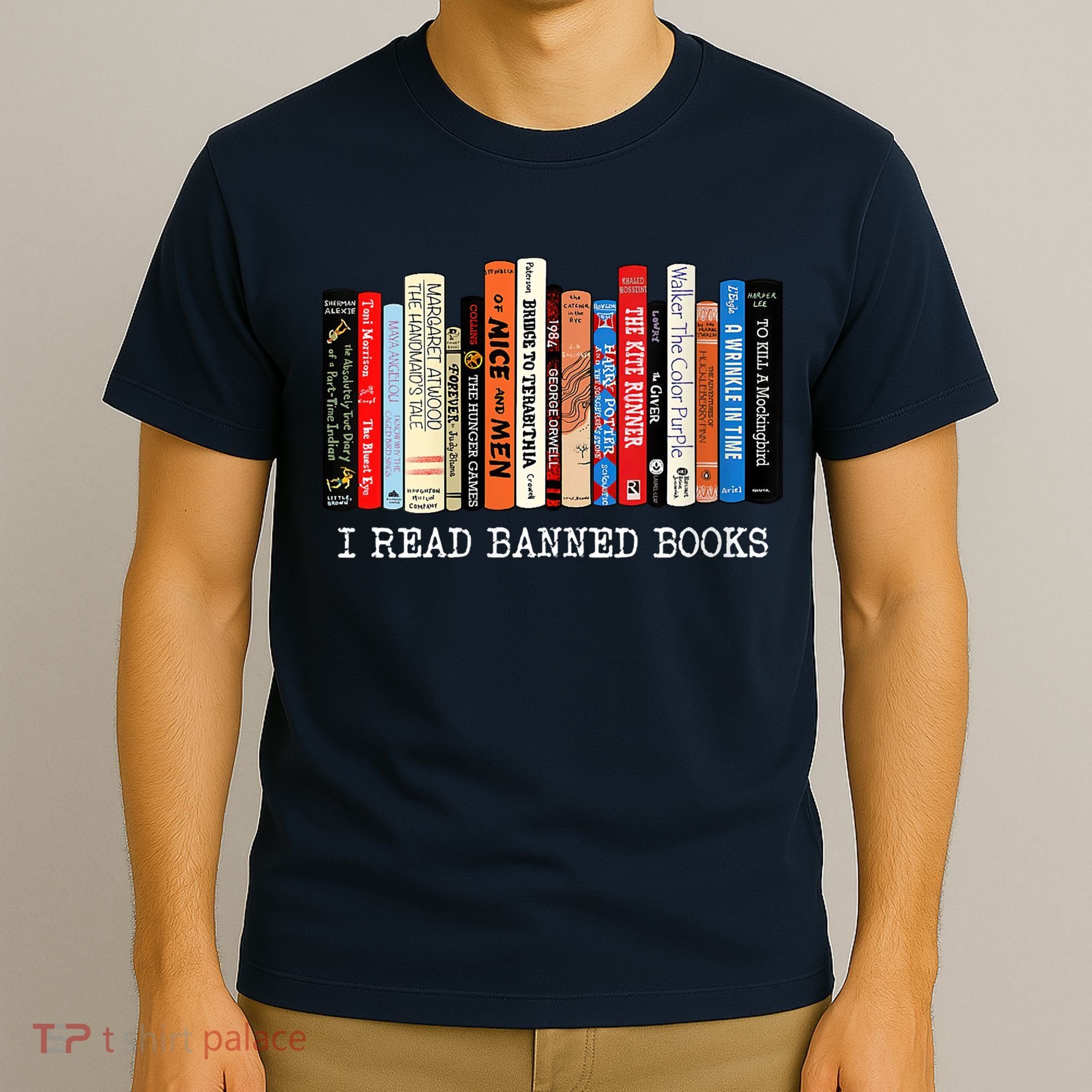 I'm With The Banned Funny Bookworm Shirt Banned Book T-Shirt