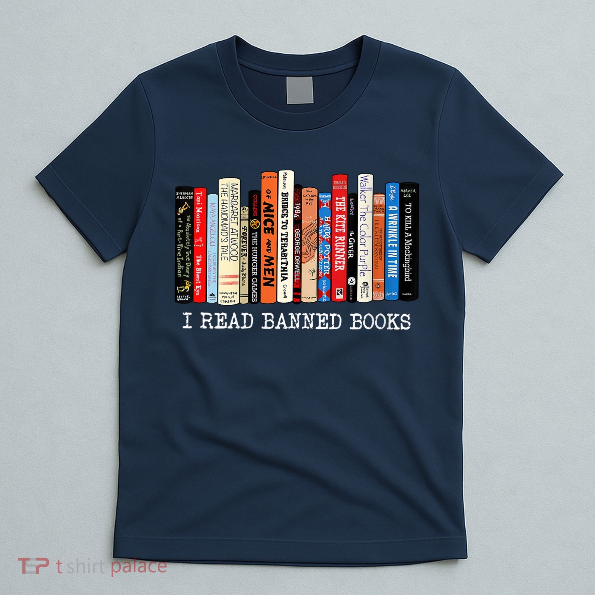 I'm With The Banned Funny Bookworm Shirt Banned Book T-Shirt