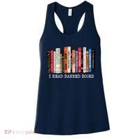 I'm With The Banned Funny Bookworm Shirt Banned Book Women's Tank Top thumb 0