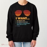 I Want To Ride My Bicycle I Aviator Sunglasses Women's Sweatshirt thumb 0