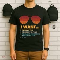 I Want To Ride My Bicycle I Aviator Sunglasses T-Shirt thumb 6