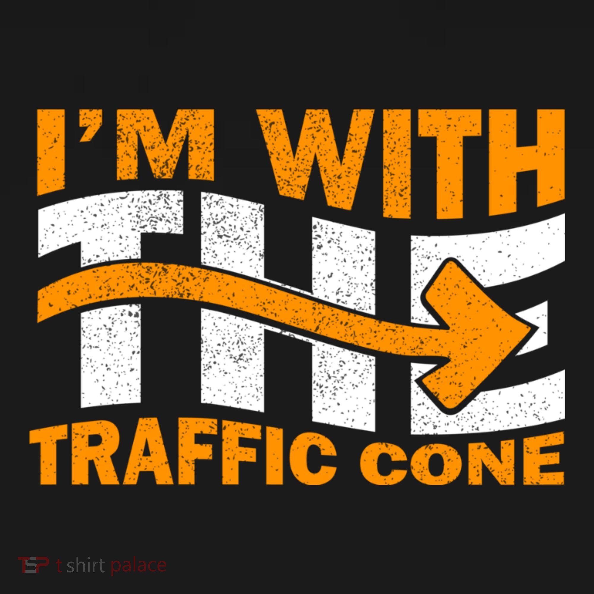 IM With The Traffic Cone Costume Funny Halloween Couple Apron