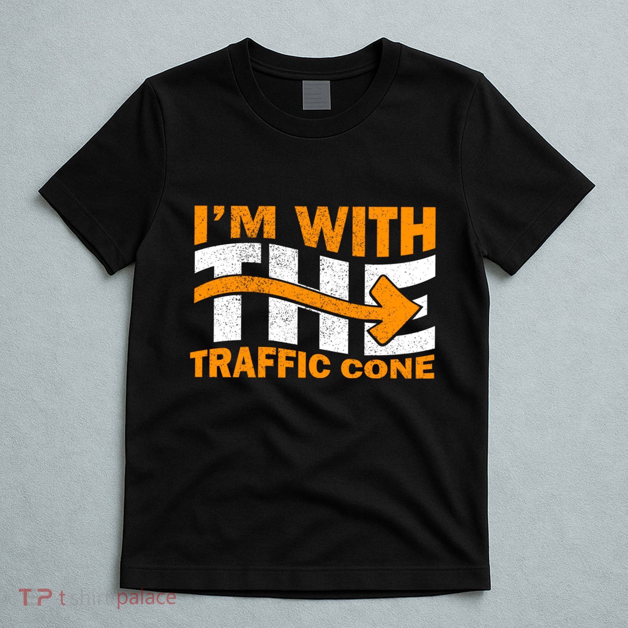 IM With The Traffic Cone Costume Funny Halloween Couple T-Shirt