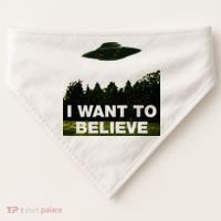 I Want To Believe The XFiles USA-Made Doggie Bandana thumb 0