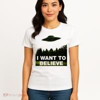 I Want To Believe The XFiles Women's T-Shirt thumb 4