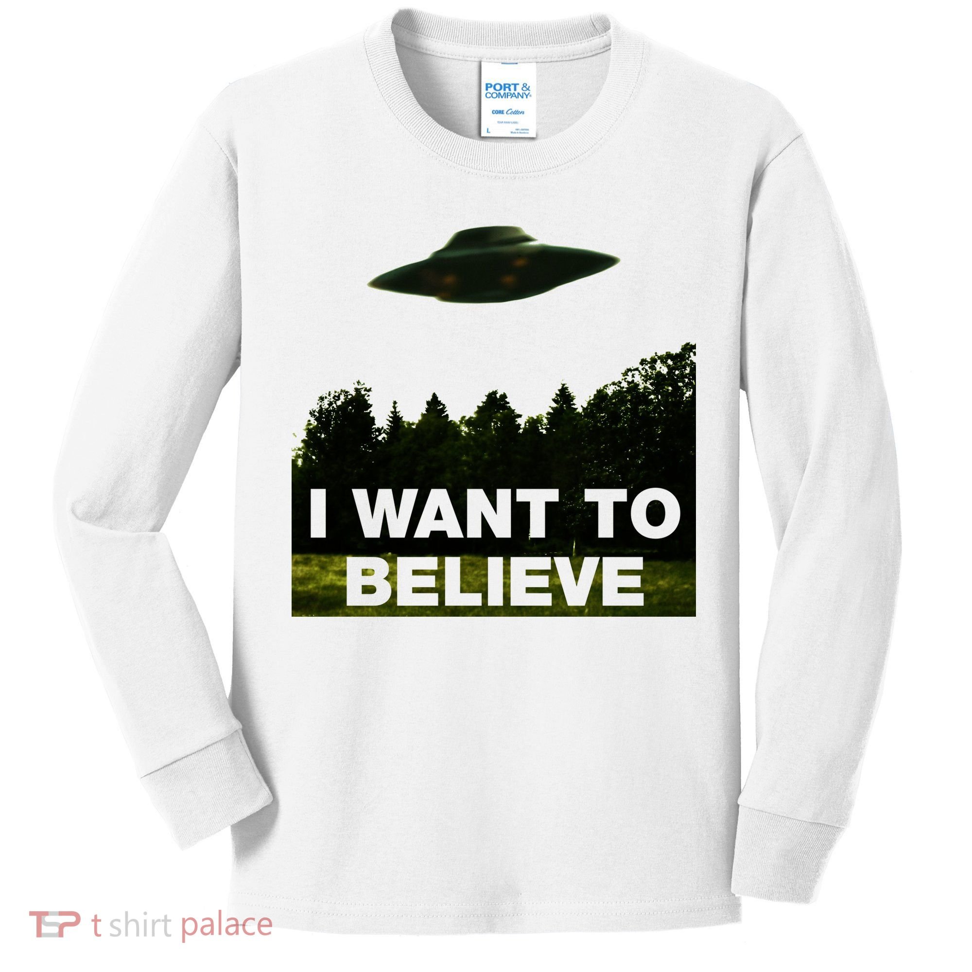 I Want To Believe The XFiles Kids Long Sleeve Shirt