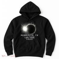 I Was There Total Solar Eclipse Kerrville Texas Hoodie thumb 0