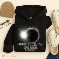 I Was There Total Solar Eclipse Kerrville Texas Hoodie thumb 4