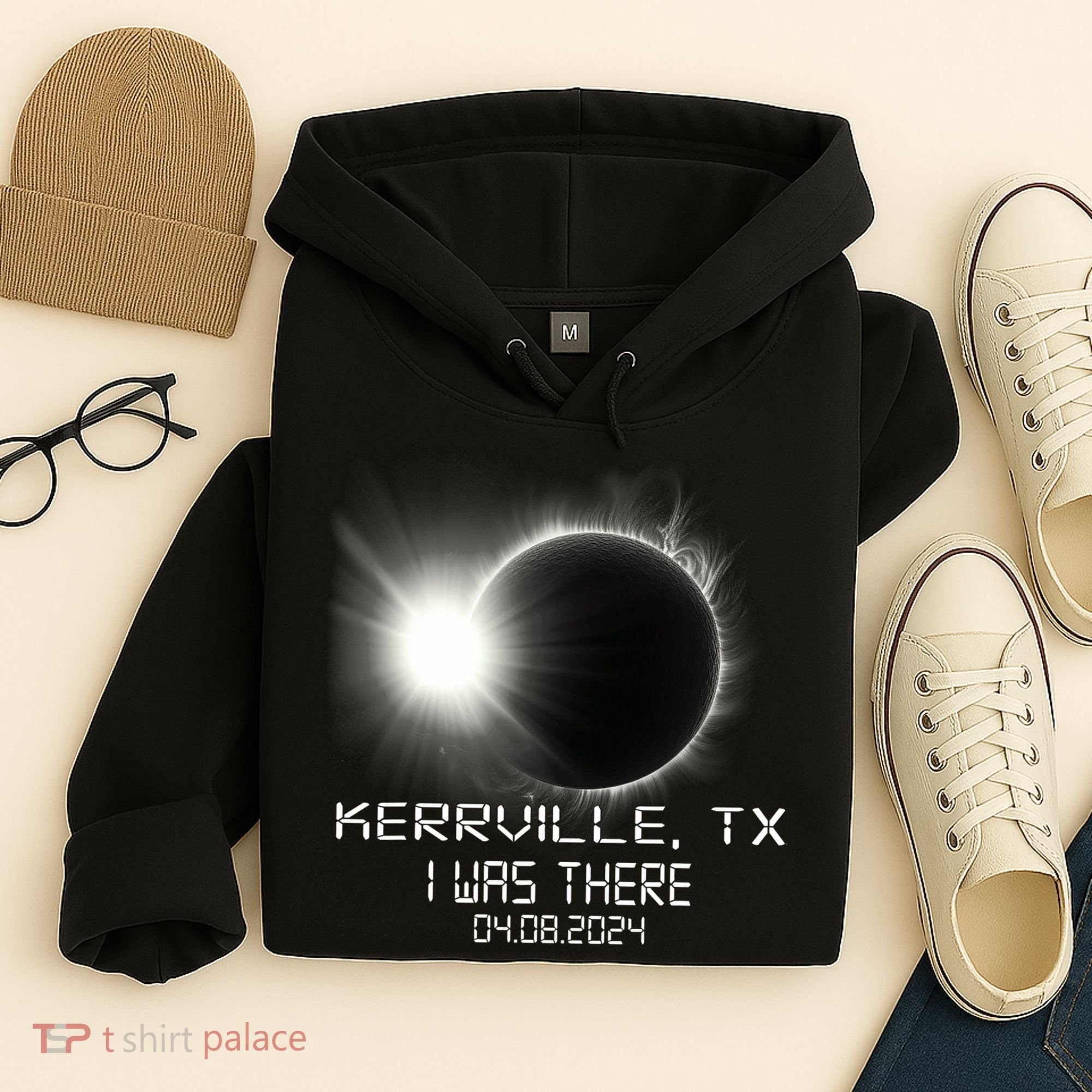 I Was There Total Solar Eclipse Kerrville Texas Hoodie