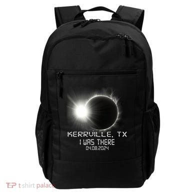I Was There Total Solar Eclipse Kerrville Texas Backpack