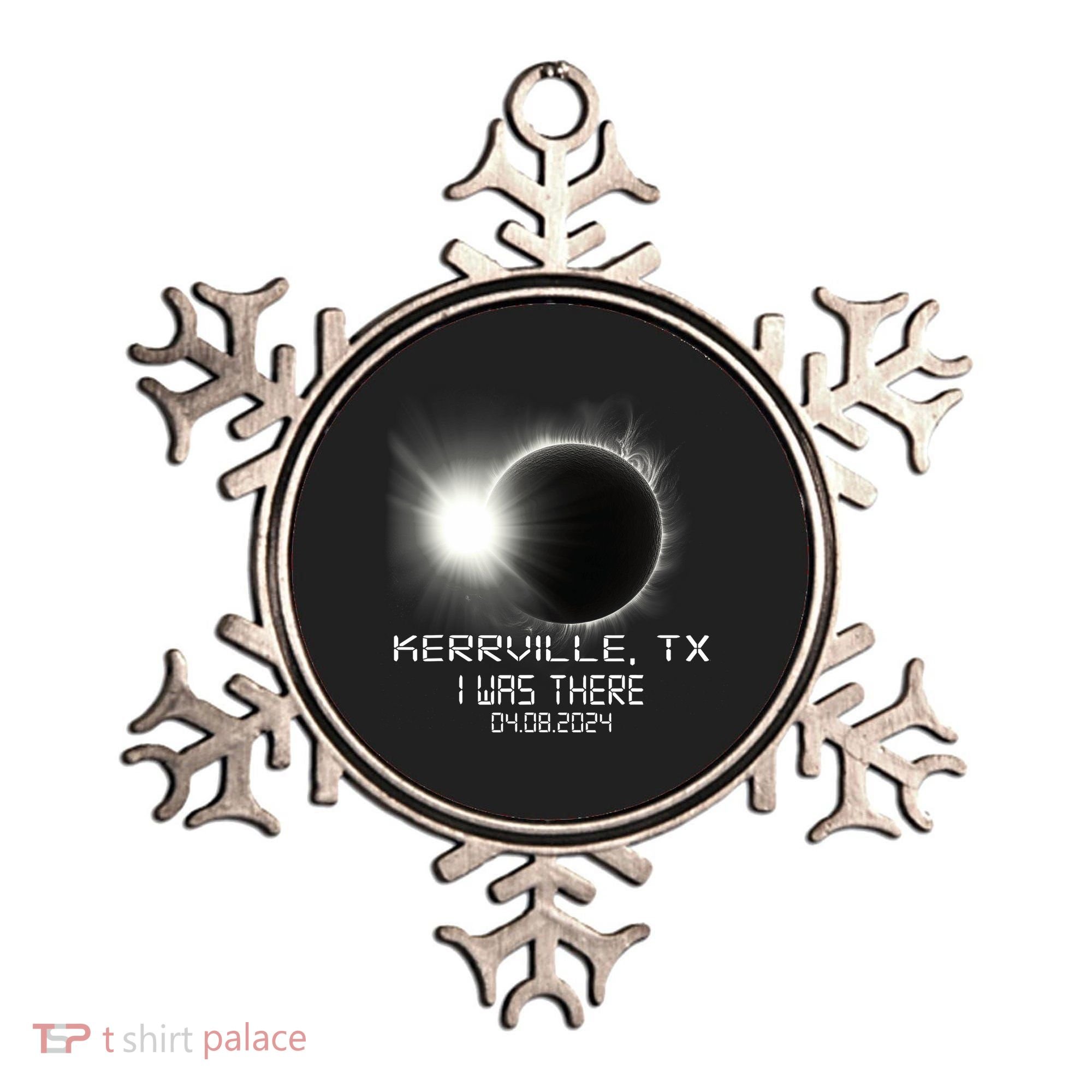 I Was There Total Solar Eclipse Kerrville Texas Ornament