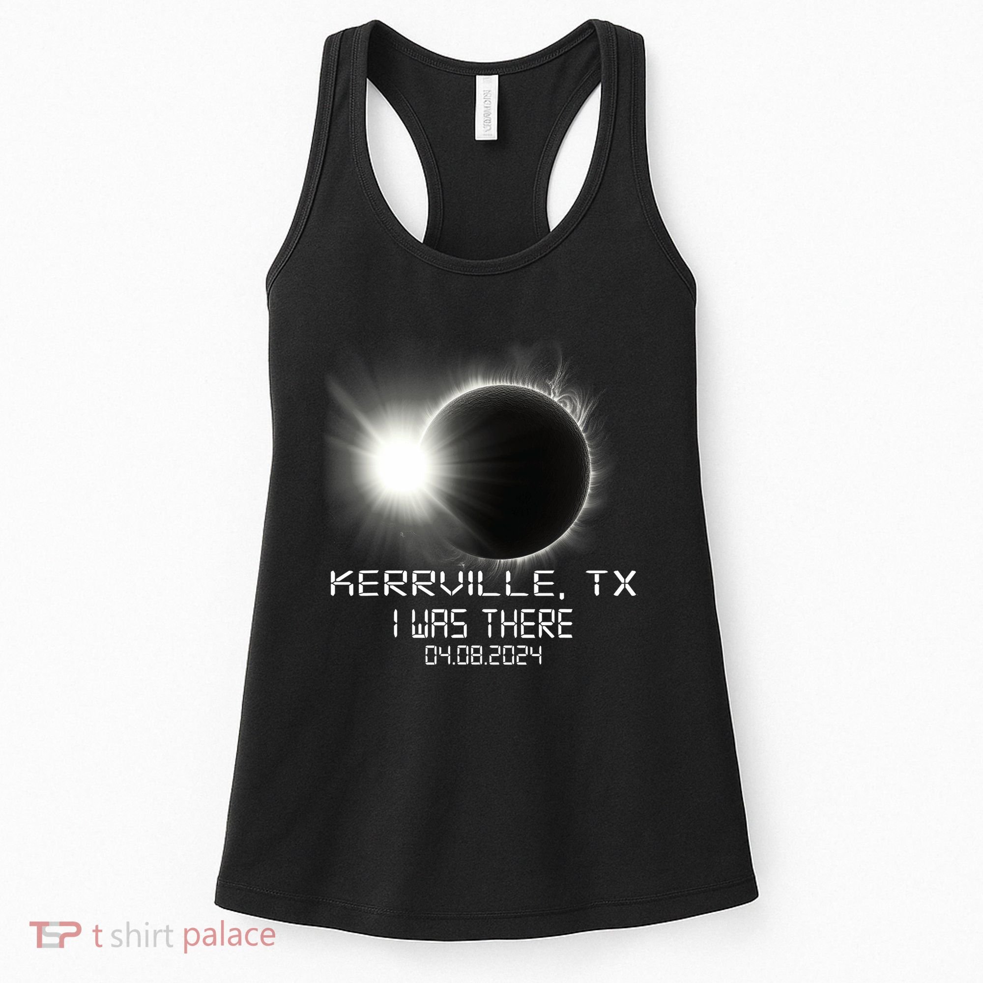 I Was There Total Solar Eclipse Kerrville Texas Women's Tank Top