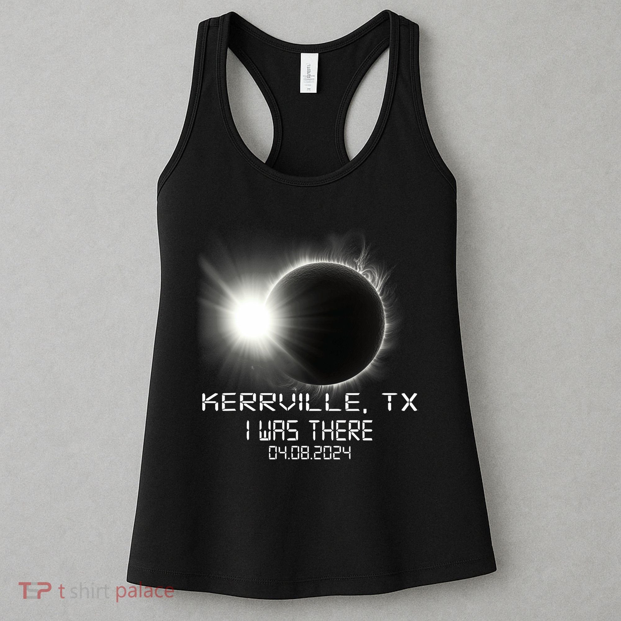 I Was There Total Solar Eclipse Kerrville Texas Women's Tank Top