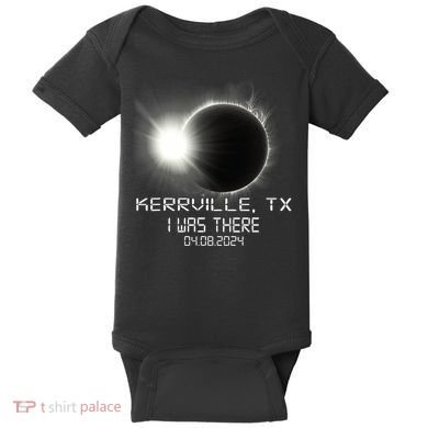 I Was There Total Solar Eclipse Kerrville Texas Baby Bodysuit
