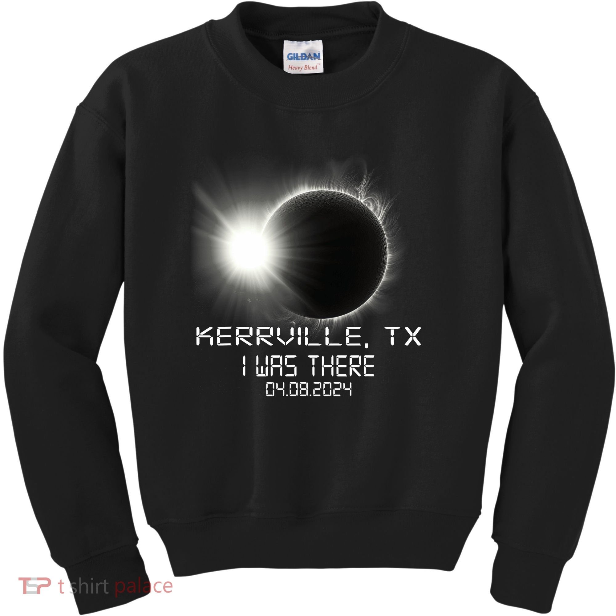 I Was There Total Solar Eclipse Kerrville Texas Kids Sweatshirt