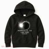 I Was There Total Solar Eclipse Kerrville Texas Kids Hoodie thumb 0