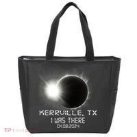 I Was There Total Solar Eclipse Kerrville Texas Tote Bag thumb 0