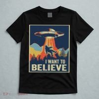 I Want To Believe Bigfoot Area 51 Alien UFO T-Shirt thumb 5