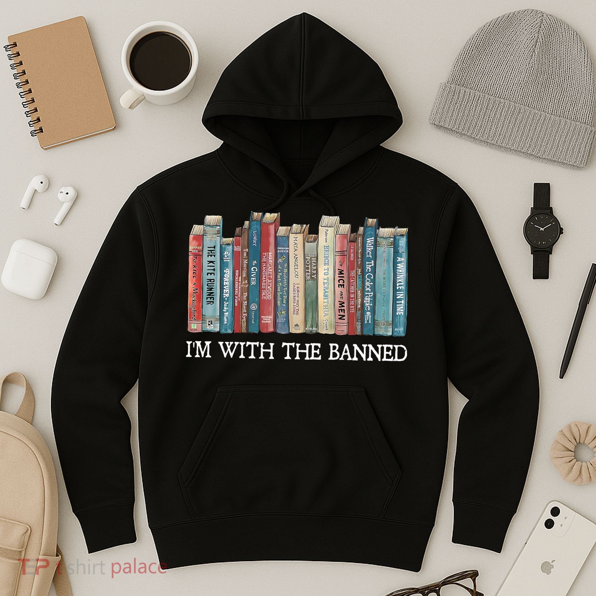 Im With The Banned Books Reading Librarian Hoodie
