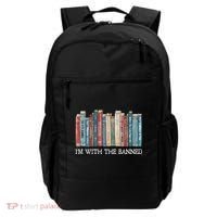 Im With The Banned Books Reading Librarian Backpack thumb 0