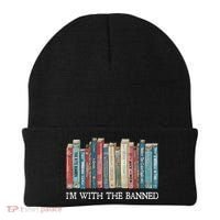 Im With The Banned Books Reading Librarian Beanie thumb 0