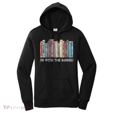 Im With The Banned Books Reading Librarian Women's Hoodie