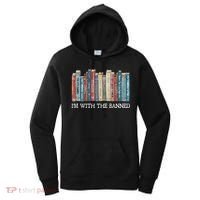 Im With The Banned Books Reading Librarian Women's Hoodie thumb 0