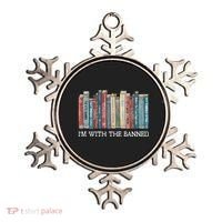 Im With The Banned Books Reading Librarian Ornament thumb 0