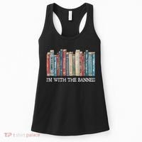 Im With The Banned Books Reading Librarian Women's Tank Top thumb 0